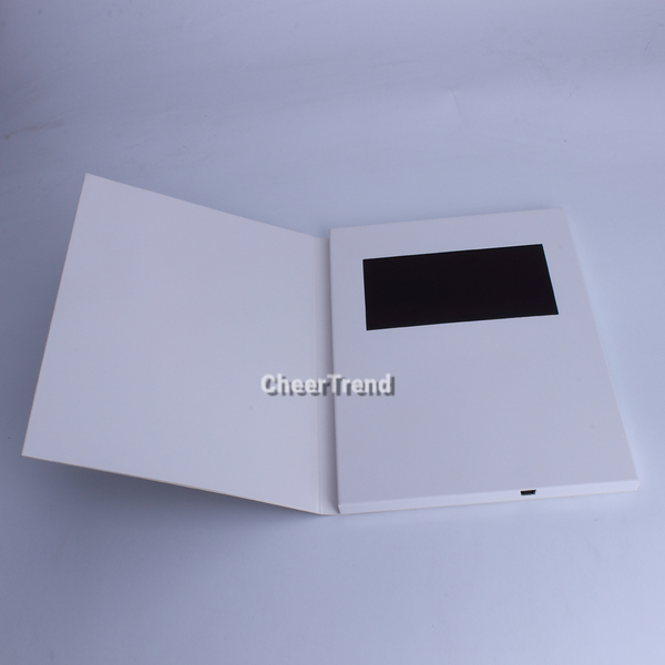 Blank video brochure with LCD screen