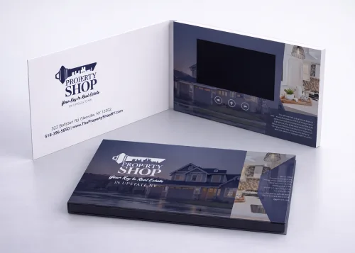 Custom Real Estate Video Brochure Presentation Folder