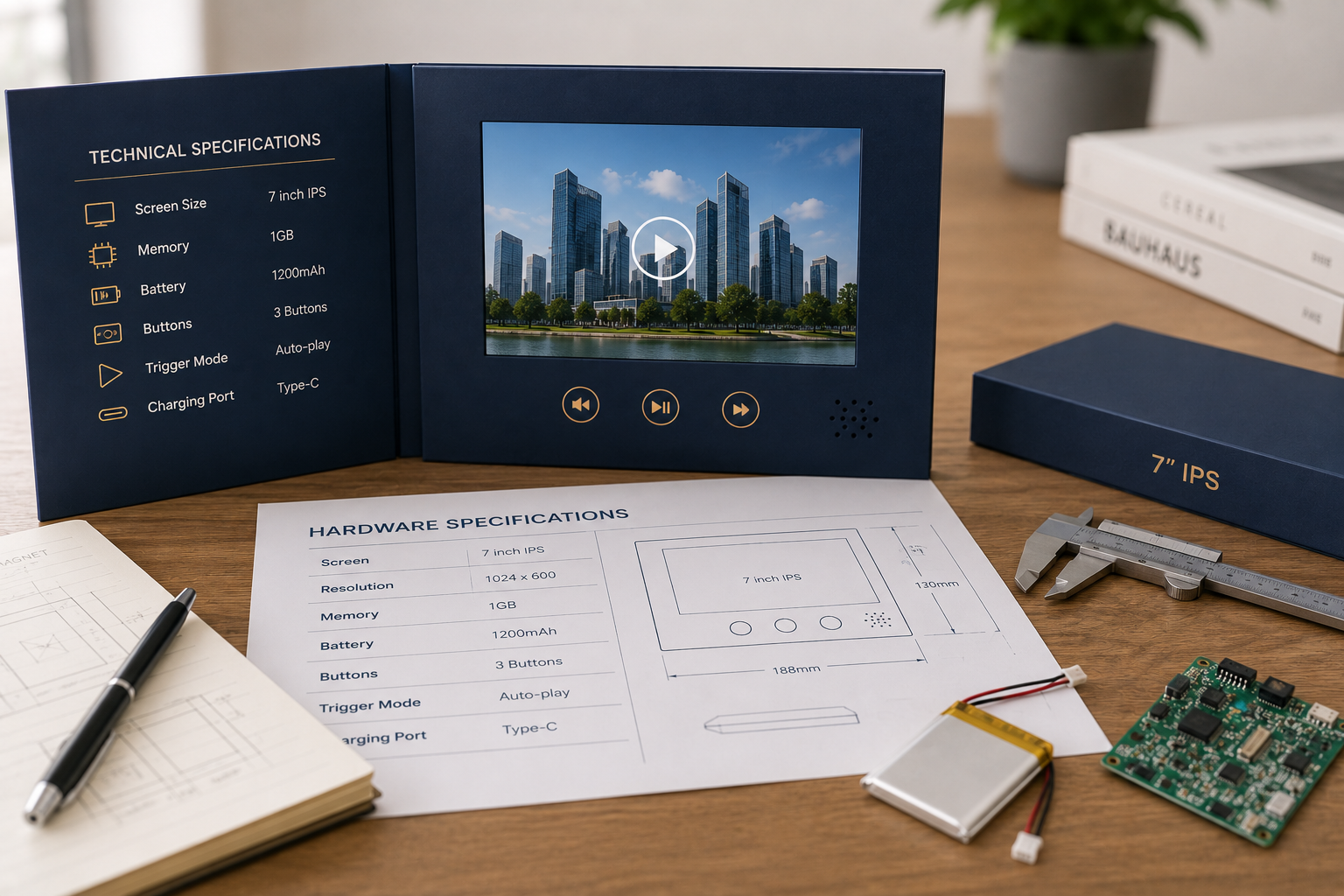 video brochure print artwork files