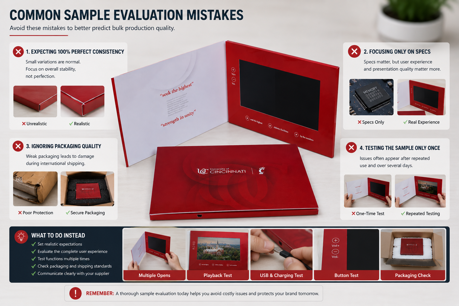 video brochure buyer evaluation mistakes