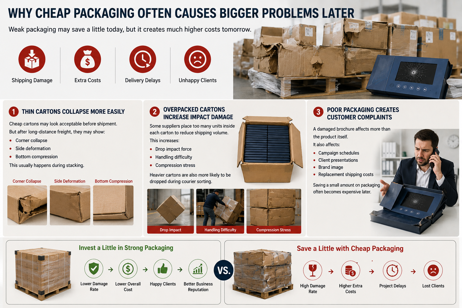 video brochure pallet wrapping and corner protection