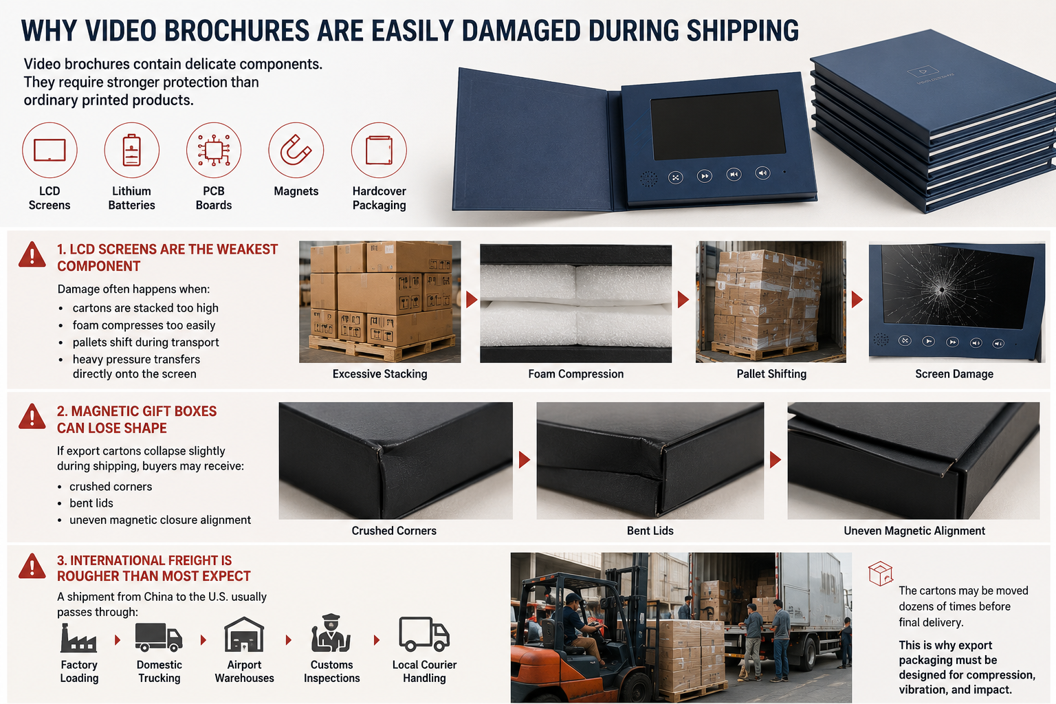 EPE foam protection for video brochures