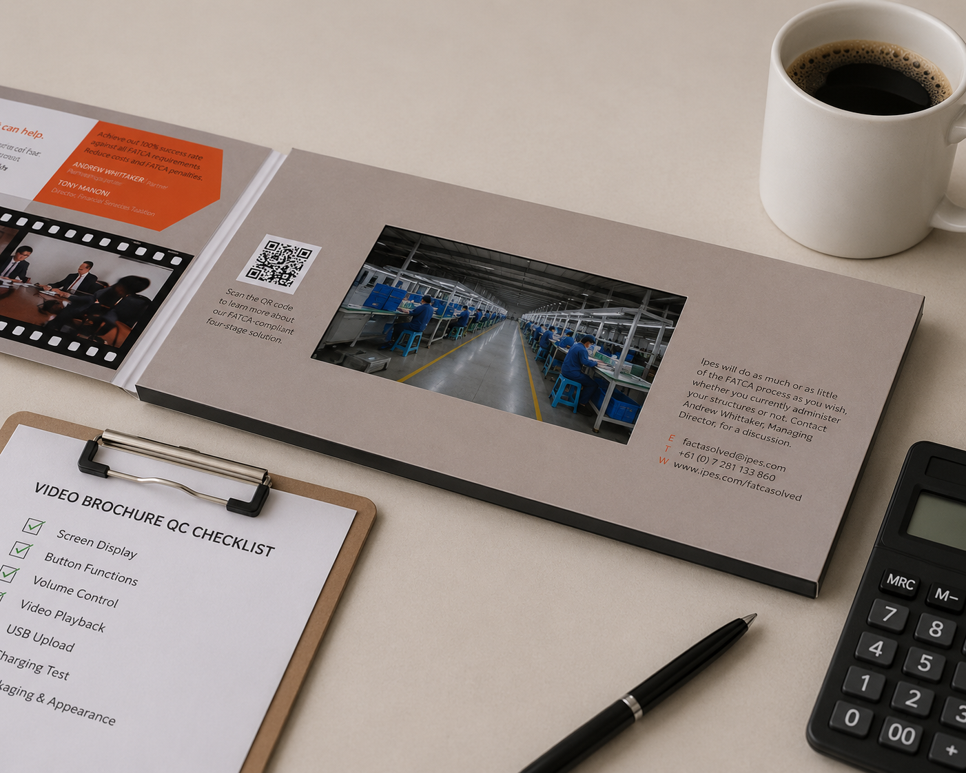 video brochure usb upload inspection