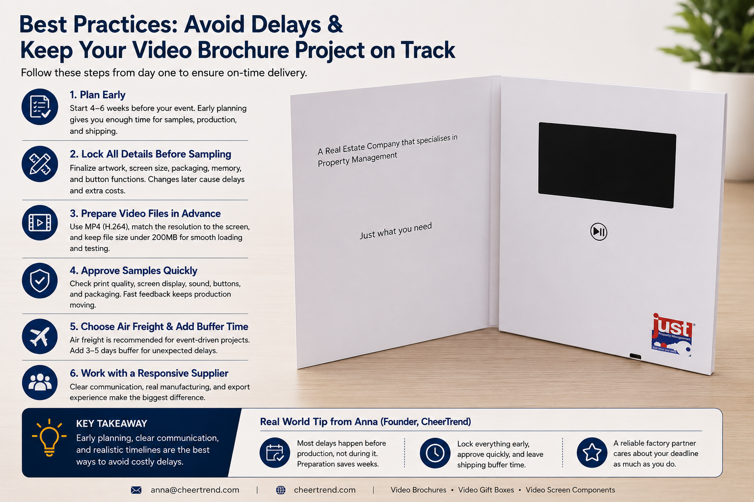 video brochure factory quality control inspection