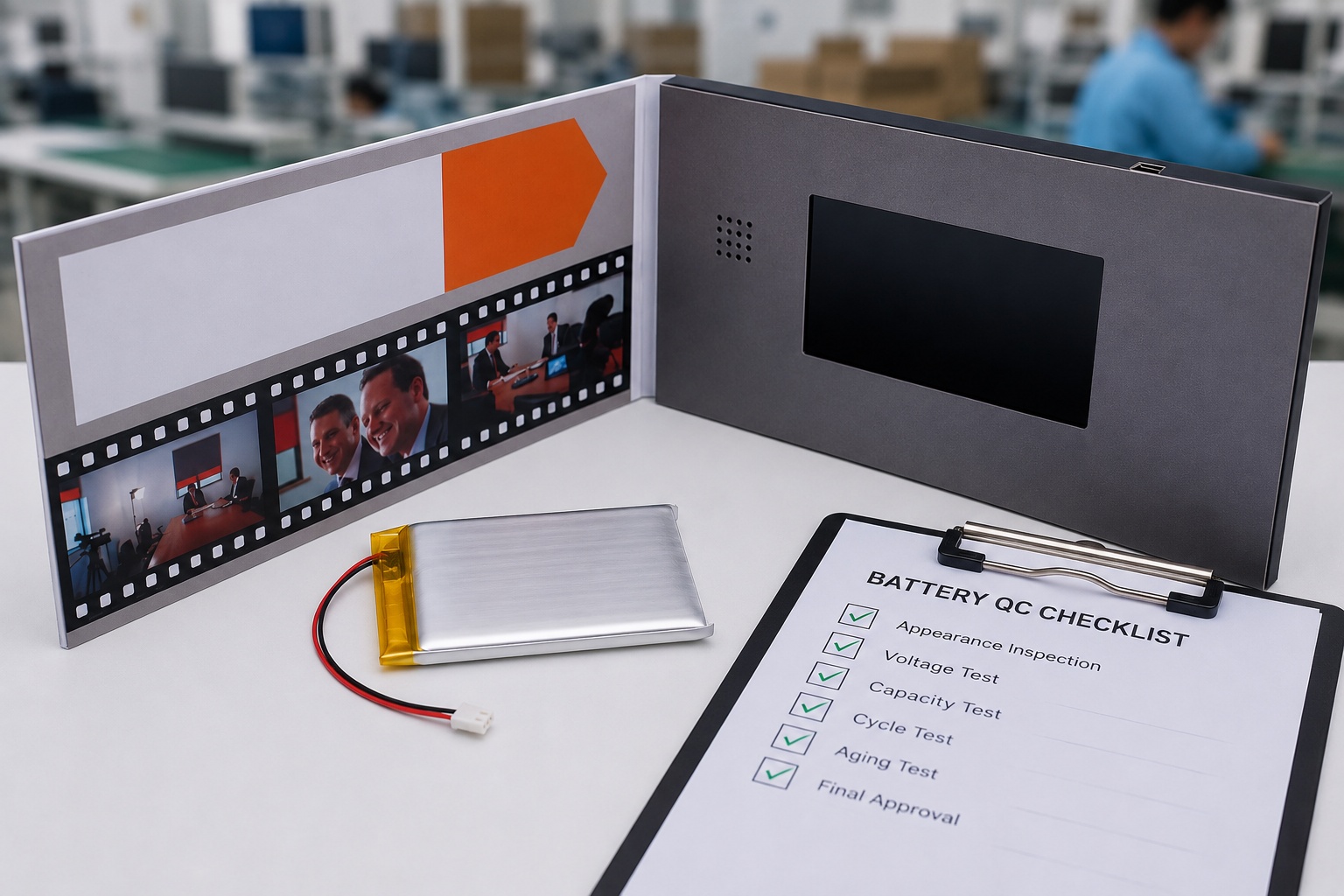 video brochure factory quality inspection