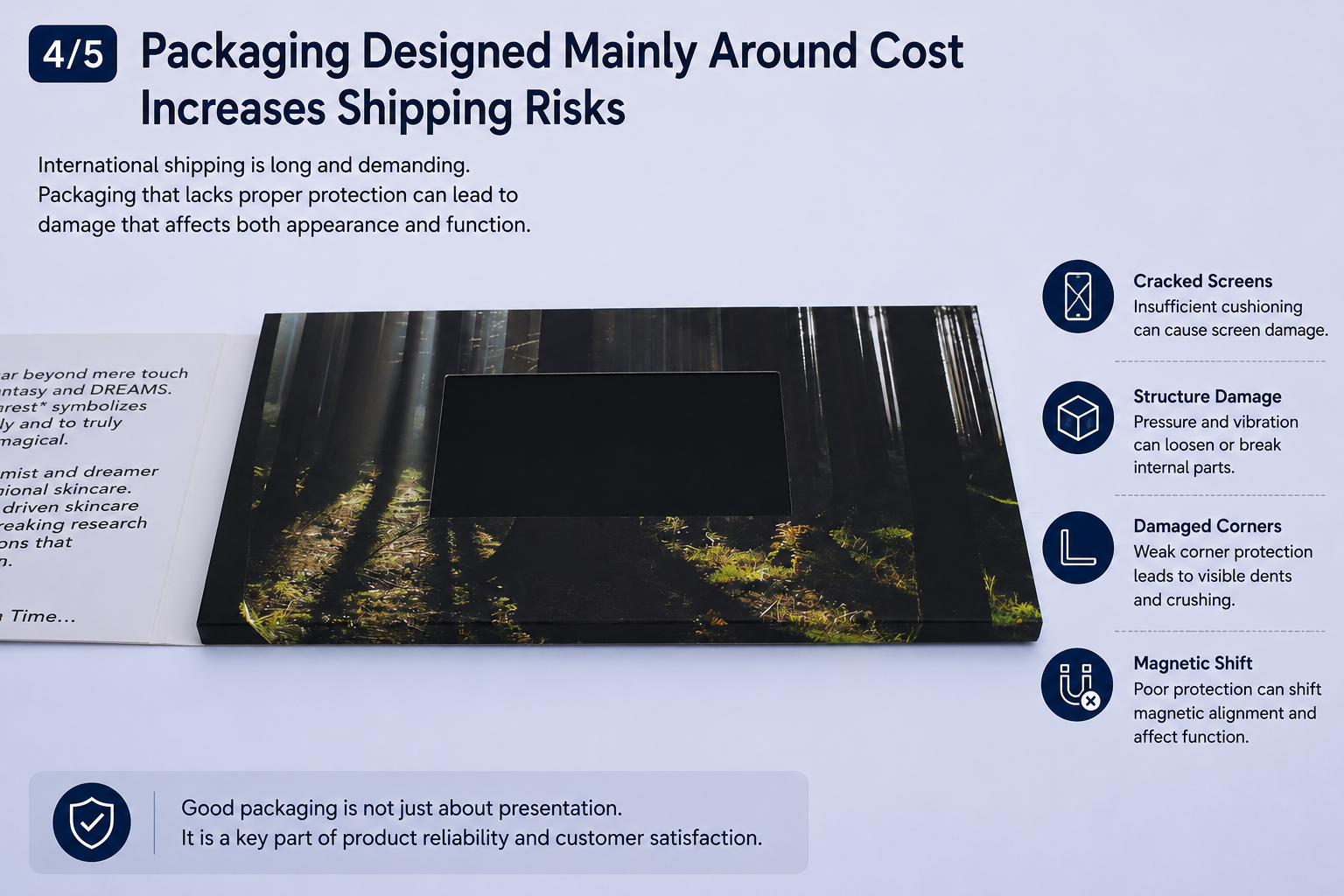 Multiple video brochures running during aging test process