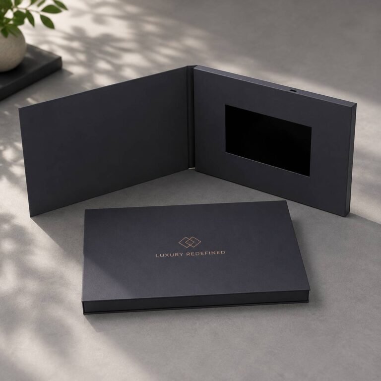 5 Inch Video Brochure Blank Black
