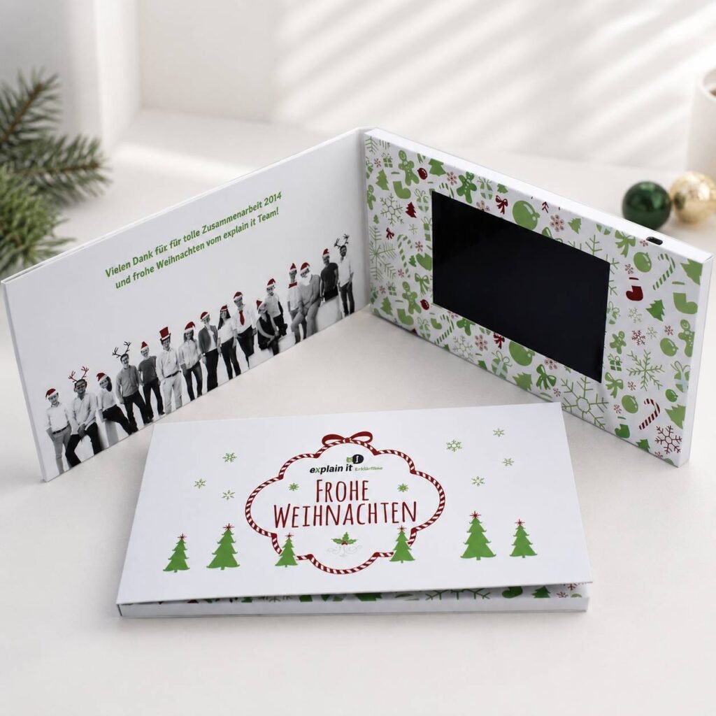 5 Inch Video Brochure Christmas Corporate Greeting