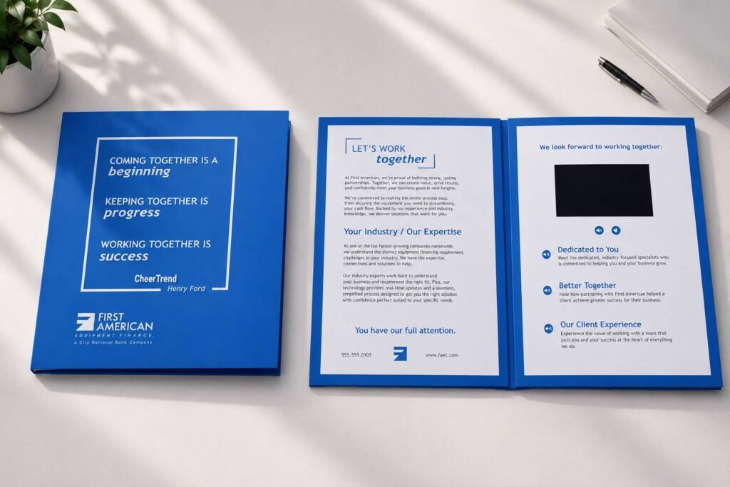 5 Inch Video Brochure Finance Company