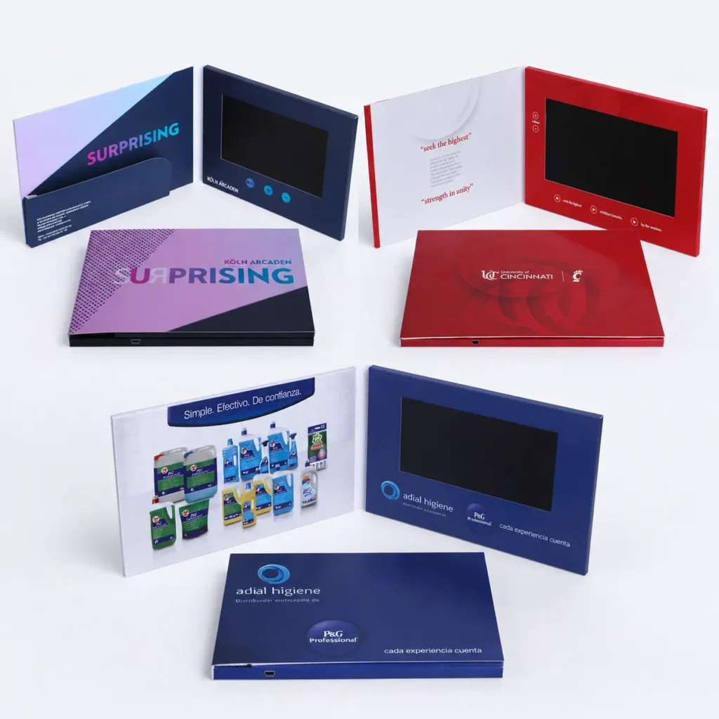 Lcd Video Brochure Sizes 2.4 10 Inch Custom Printing Display