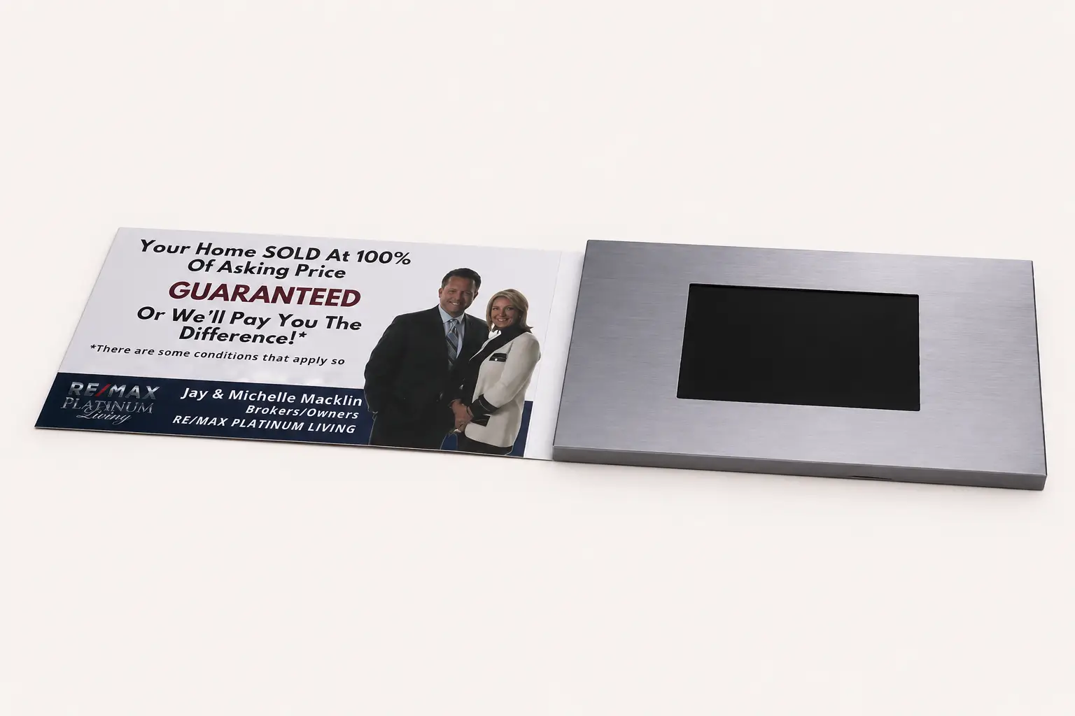 Video brochure with buttons and autoplay configuration options for trade shows
