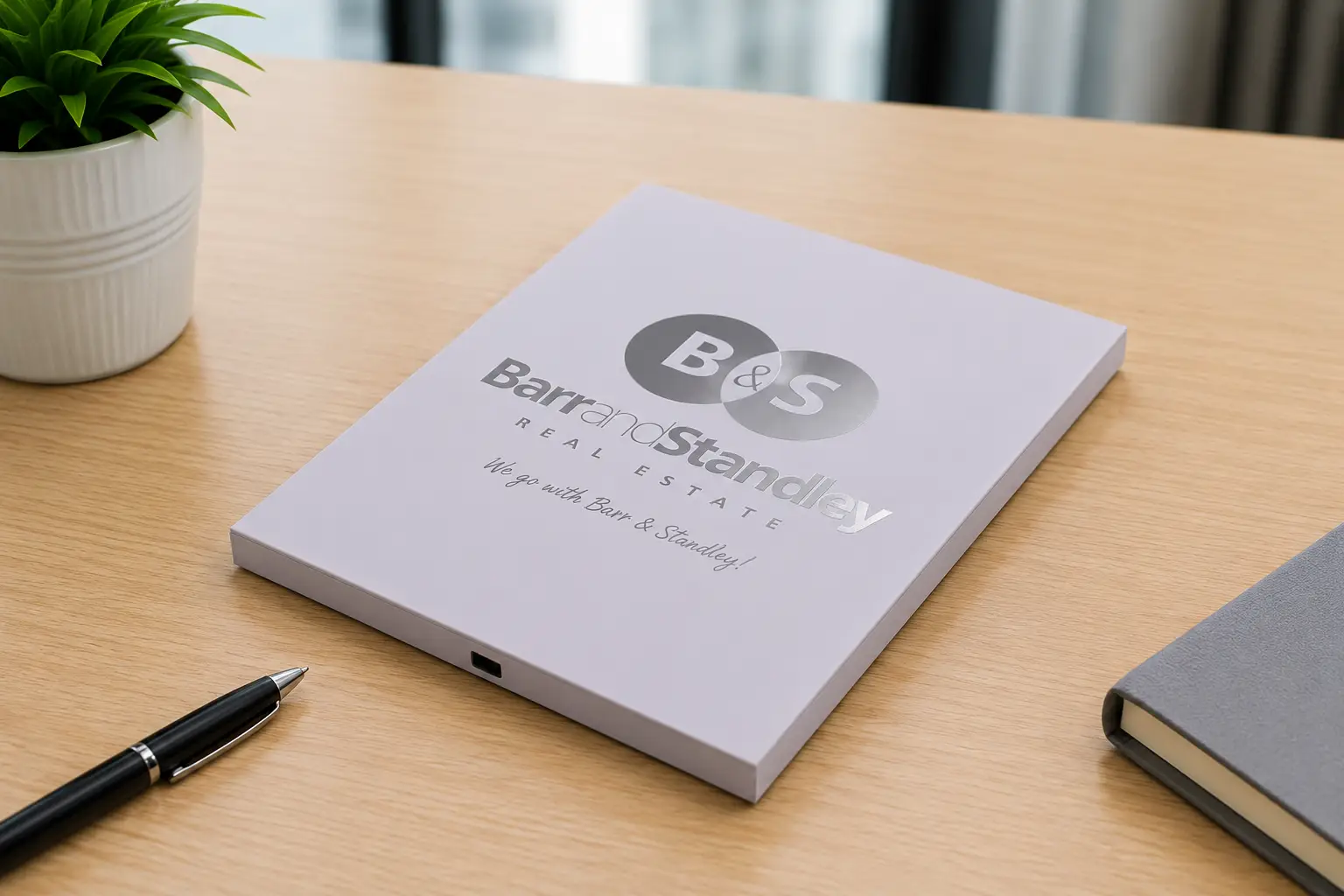 Video brochure with autoplay and button controls for sales presentations