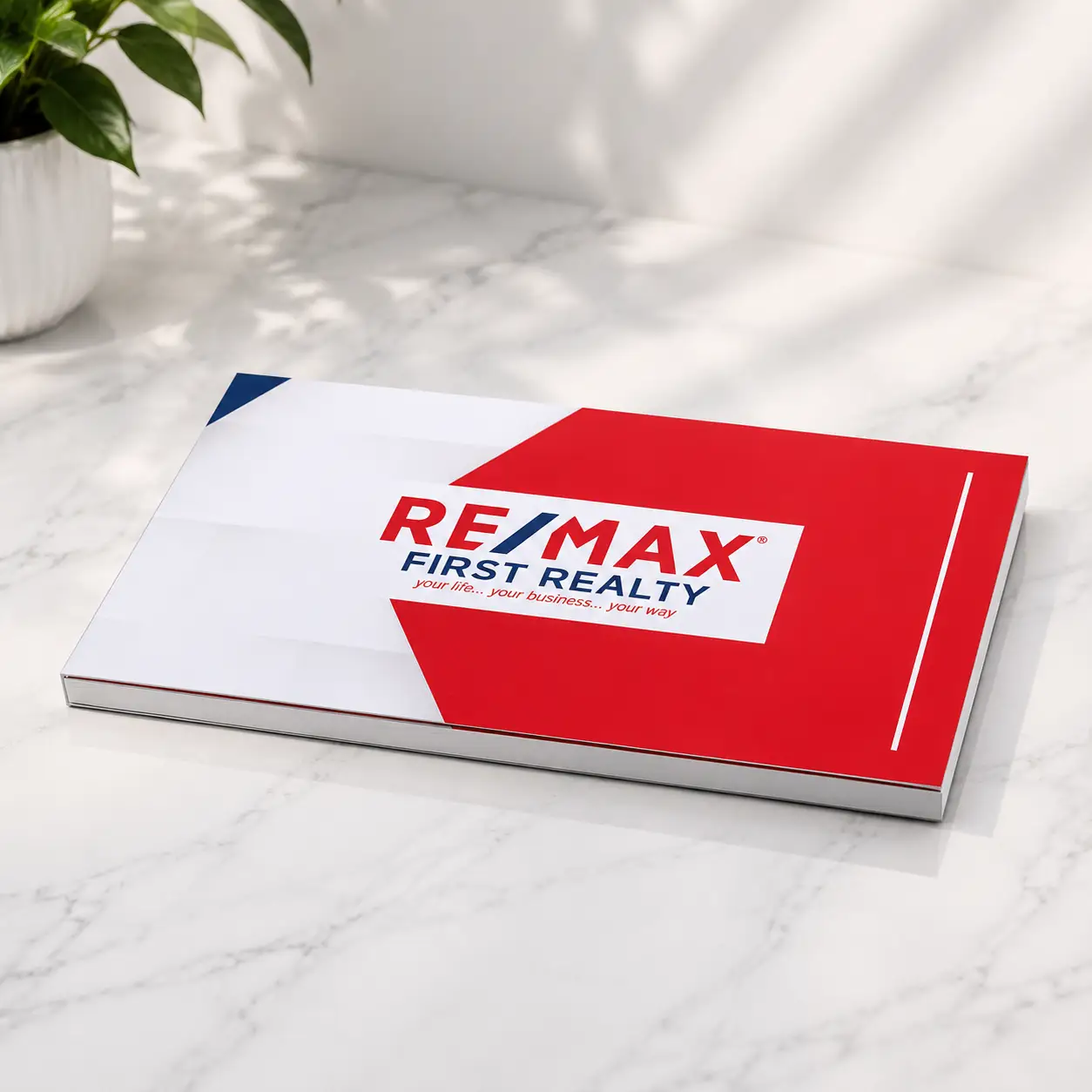 Finished real estate video brochure order ready for shipping packaging