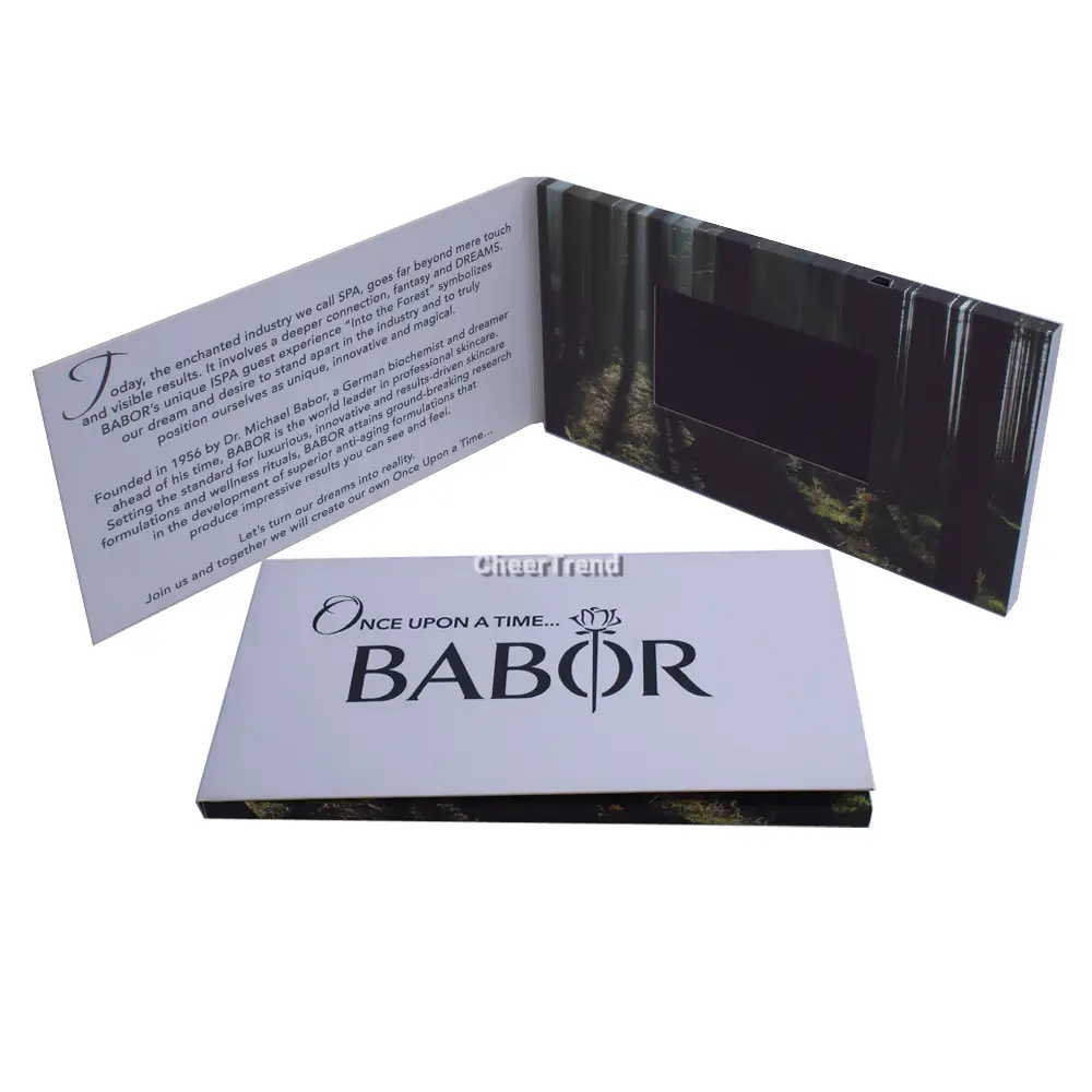 4.3 Inch Video Brochure Open Cover