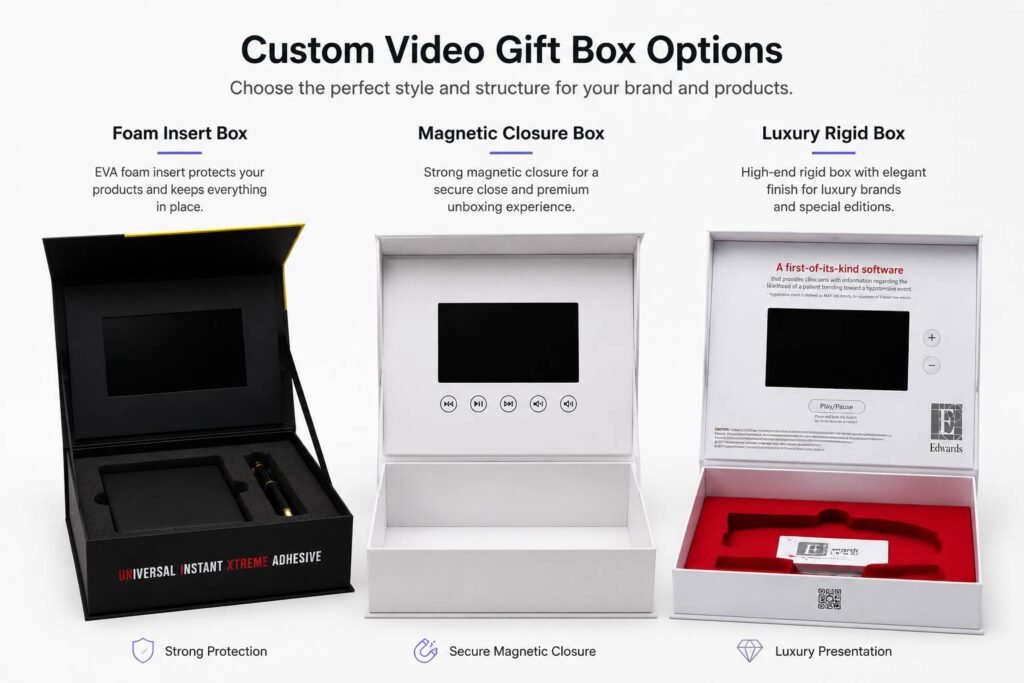 Custom Video Gift Box Options