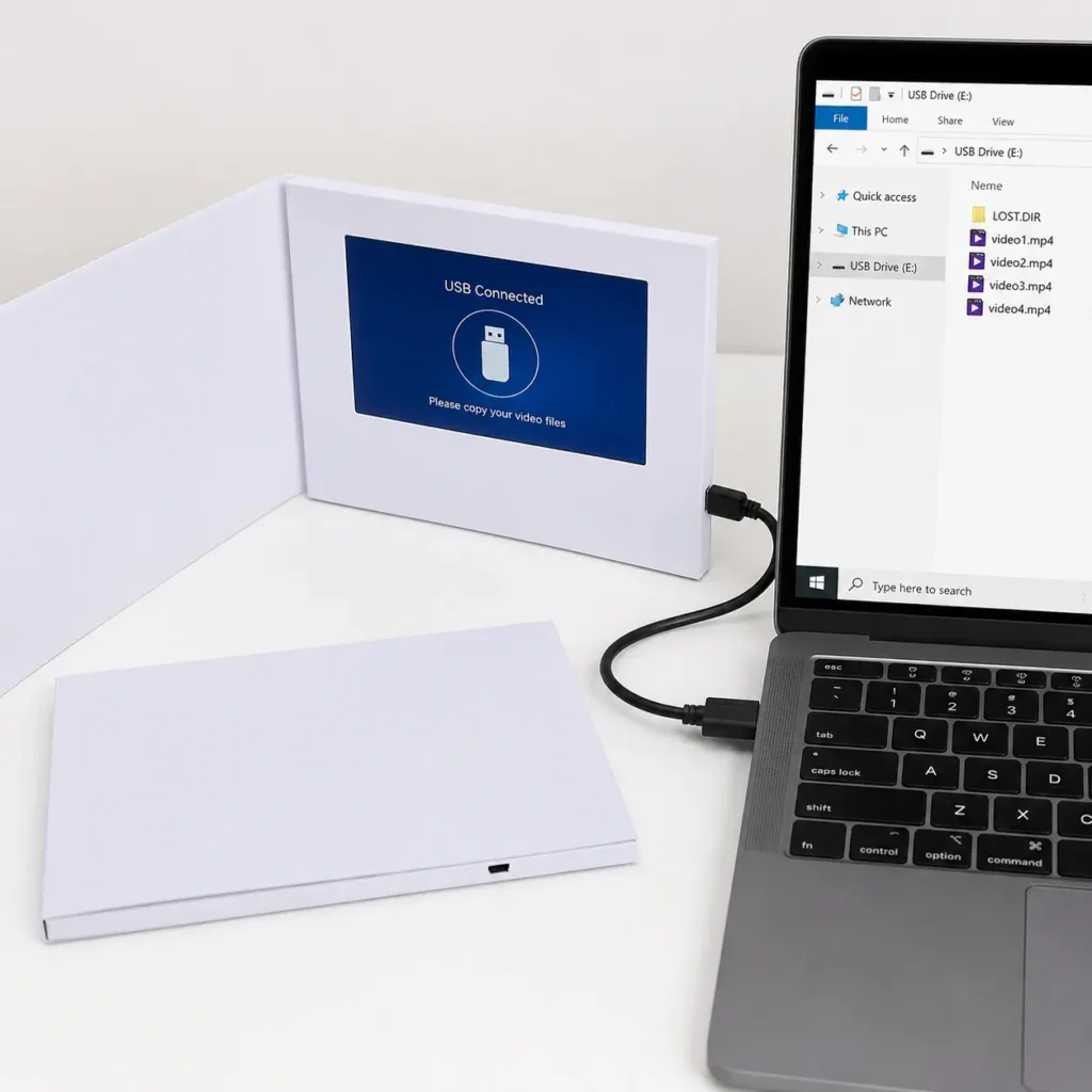 Blank Video Brochure Usb Upload