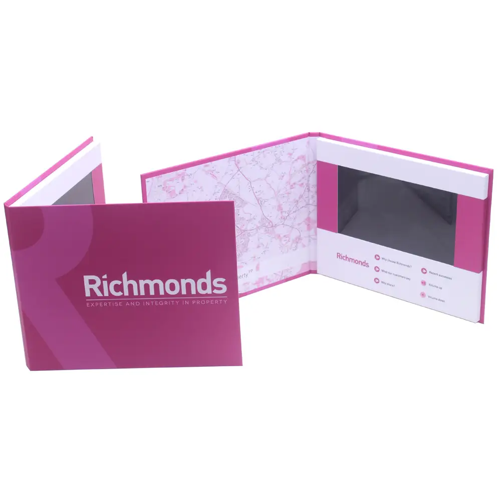 Custom Lcd Video Books Hardcover