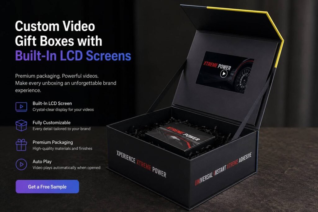 Custom Video Gift Box With Lcd Screen