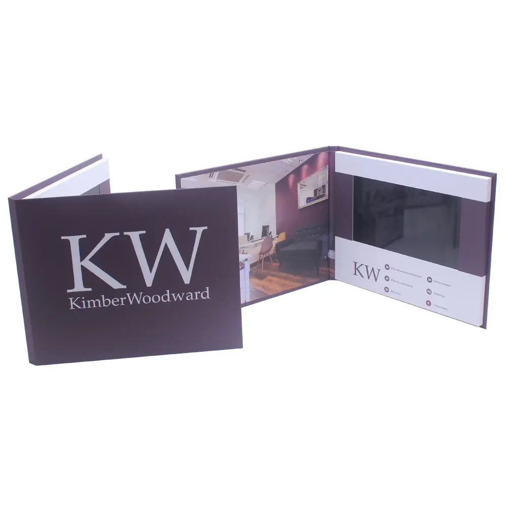 Hardcover Lcd Video Book Open
