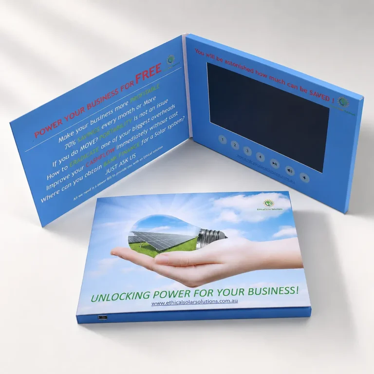 Solar Energy Video Brochure 7inch