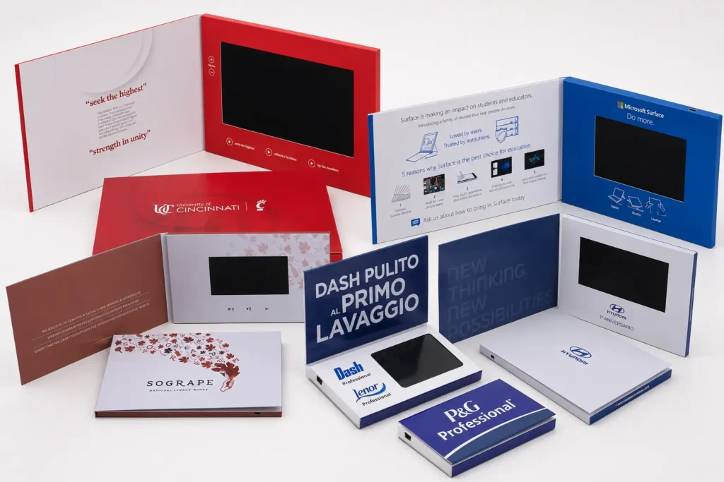 Video Brochure Screen Size Comparison