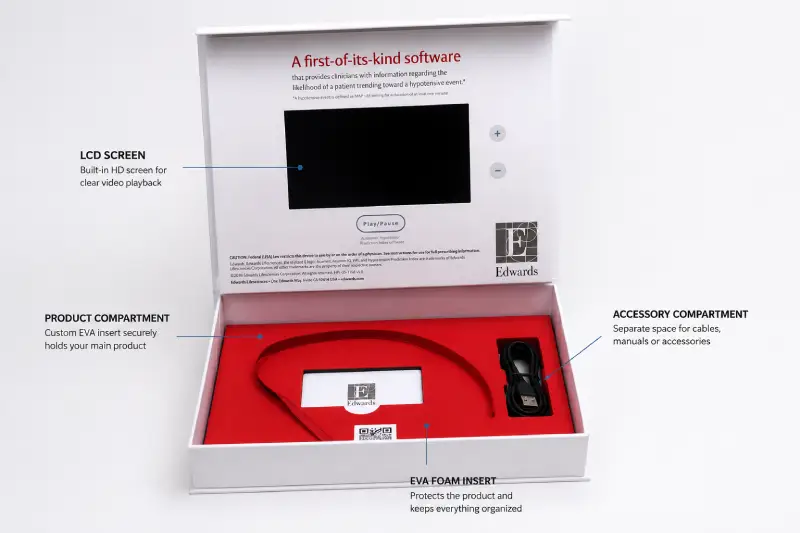 Video Box Insert Compartment Layout