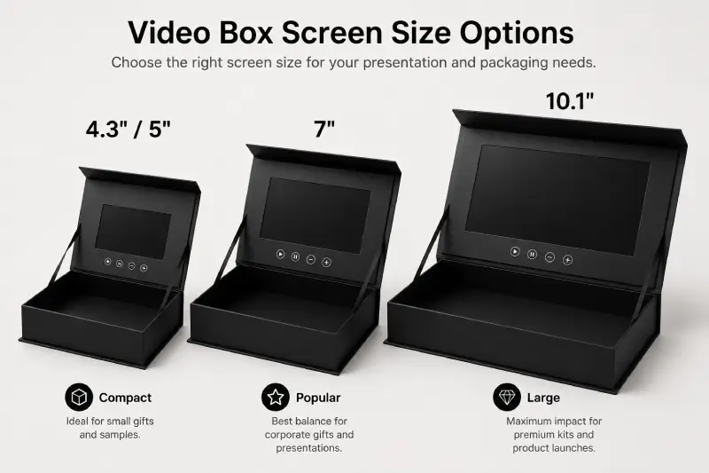 Video Box Screen Size Options