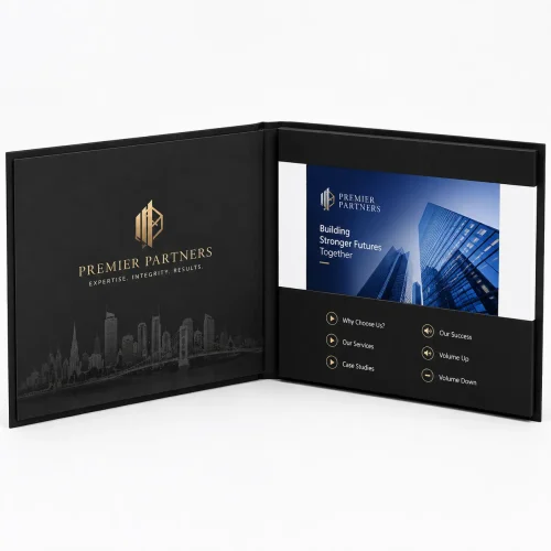 7 Inch Luxury Black Video Brochure