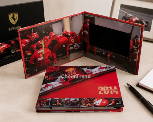 Hard cover video brochure with premium presentation design